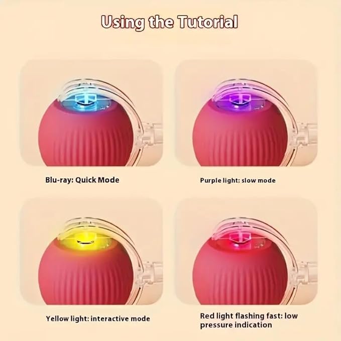 Cat Toy - Cat Toys for Indoor Cats Smart Chewy Viral Rolling Ball with Tail, Bird Sound, USB Rechargeable Automatic Rotating Ball  I kartnovastore.com