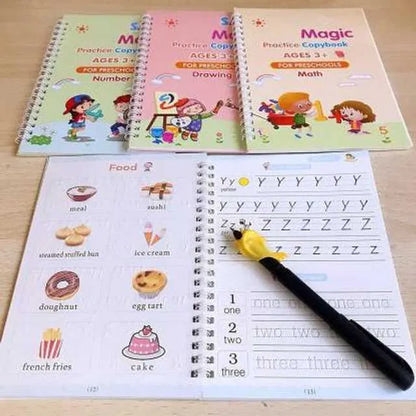 Magic Practice Copybook (4 Book + 10 Refill) (A-127)  I kartnovastore.com